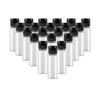 ericotry Lot de 24 flacons vides en plastique transparent de 15 ml avec couvercle à rabat, parfaits pour le maquillage, l'eau émolliente, gel douche, émulsion, shampooing, huiles de massage