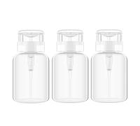 ericotry Lot de 3 distributeurs à pompe pour dissolvant de vernis à ongles avec bouchon à rabat (200 ml)