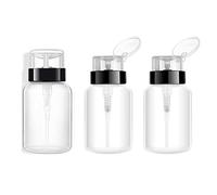 Ericotry Lot de 3 distributeurs de vernis à ongles vides rechargeables en plastique 200 ml