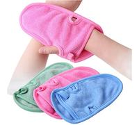 ericotry Lot de 3 gants exfoliants doux pour le visage, le corps et le massage pour adultes et enfants (couleur aléatoire)