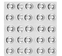 ericotry Lot de 6 feuilles/36 anneaux autocollants en silicone pour enlever les cors et les callosités pour réduire les douleurs au pied et au talon (transparent)