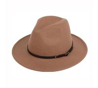 ericotry Unisexe Classique mélange de Laine Fedora Chapeau avec Boucle Large Bord Chapeaux Church Derby Chapeaux de Jazz Caps Trilby pour Hommes Femmes Wedding Party