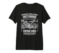 Eric's Garage Moto Design pour Le nom Eric T-Shirt Haut de Gamme