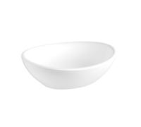Eridanus Lavabo ovale à poser, cuvette de salle de bain ovale moderne en céramique, lavabo pour lavabo, vestiaire, blanc brillant - 400 x 330 x 145 mm