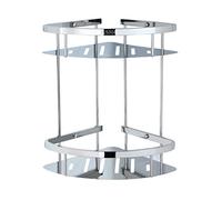 Eridanus, Serviteur de Douche Etagère d'angle en Acier Inoxydable, Cadre Support pour Salle de Bain 2 Etagères