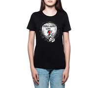 Erido People Always Leave Femme T-Shirt Cou D'équipage Noir Manches Courtes Taille XL Women's Black T-Shirt X-Large Size XL
