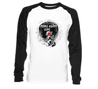 Erido People Always Leave Homme Femme Unisexe Baseball T-Shirt Blanc Noir Men's Women's Unisex Taille M Men's White T-Shirt Medium Size M