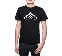 Erido Warframe Lotus Symbole Homme T-Shirt Cou D'équipage Noir Manches Courtes Taille L Men's Black T-Shirt Large Size L