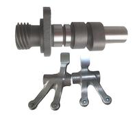ERIHJOX Arbre à cames et culbuteur de Moto, Accessoires de Moteur for GZ 250 1999-2011, GN250 1985-2001, TU 250 1997-2001(Toothless cam)