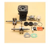 ERIHJOX Bobine d'allumage, Piston 35 mm, poulie d'arbre à cames, Joint d'huile, kit de Bougie d'allumage for Tondeuse à Gazon 4 Temps GX25 GX 25 25cc, pièce de Rechange