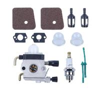 ERIHJOX Carburateur adapté aux débroussailleuses et Coupe-Bordures FS55 FS55R FC55 FS38 FS55RC KM55 HL45 KM55R. Remplace Les références 4140-120-0619 et 4137-120-0608.