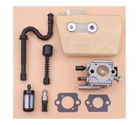 ERIHJOX Carburateur adapté aux tronçonneuses 038 MS380 MS381 Air Oil Fitler Line 1119 120 0650, 1119 120 1607