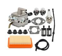 ERIHJOX Carburateur adapté for FS120 FS200 FS250 FS300 FS350 FR350 FR450 FR480 Kit de Filtre à air à chaîne