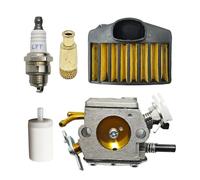 ERIHJOX Carburateur, Filtre à air et Huile, Bougie d'allumage L7T, Compatible avec Les tronçonneuses 365, 372, 371, 362 et 372XP. Pièce de Rechange