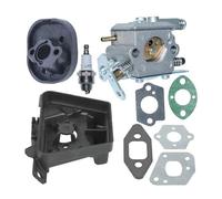 ERIHJOX Collecteur de carburateur for tronçonneuse 350 351 370 371 420 33-29 W Joint de Bougie d'allumage de Remplacement 5300718-21