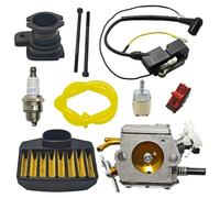 ERIHJOX Convient for Bobine d'allumage 365 362 371 372 Kit de Filtre à air de carburateur Tronçonneuse 537162204, 503281801, 503 28 32 03