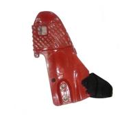 ERIHJOX Couvercle de pignon d'embrayage Droit et poignée de Frein compatibles avec Les tronçonneuses de Type G2500, 2600 et 25cc YD25 (pièce de Rechange for 2500).(B Two Holes)