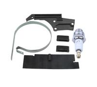 ERIHJOX Couvercle de Ressort de Plaque de déflecteur d'huile de Bande de Frein de chaîne avec Bougie d'allumage for tronçonneuse 5200 52cc Compatible avec 51 55 61