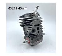 ERIHJOX Cylindre de Moteur 38 mm 40 mm, Piston, Vilebrequin, adapté aux Outils de Jardin MS171 MS181 MS181C MS211 MS211C, pièces de tronçonneuse(MS211 40mm)