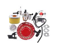 ERIHJOX Démarreur à Rappel for Moteur de générateur, Compatible avec Les modèles GX140, GX160, GX200, 5,5 CV, 6,5 CV, 168 F, 170 F, carburateur, Filtre à air(Carburetor Set)