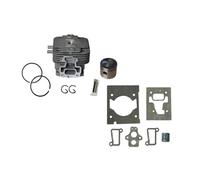 ERIHJOX Ensemble Cylindre-Piston de 44 mm, Compatible avec Cylindre TJ53 KBL53A KBH53, avec Clips de Segment de Piston et pièces d'assemblage(Type 2)