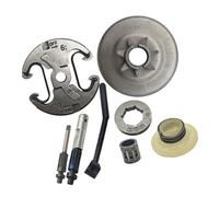 ERIHJOX Ensemble d'embrayage à pignon 3/8-7 Compatible avec Les tronçonneuses 455 et 460 (Conduite d'huile for Outils de Jardin).