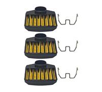 ERIHJOX Filtre à air 3 pièces avec kit de Ressorts for tronçonneuse 365 362 371 372 372XP, pièces de Rechange 503 81 45 02, 503 73 54 01