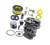 ERIHJOX Kit Cylindre-Piston 44 mm, Filtre à air, Filtre à Carburant, kit d'huile Compatible avec la tronçonneuse MS251. Remplace Les références OEM 1143 020 1207.