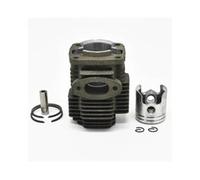ERIHJOX Kit Cylindre TL23 31 mm Compatible avec débroussailleuse TL23 TL-23 TU23 2 Temps 23 cm³, Comprenant Cylindre, Segment de Piston et axe de Piston.(Cylinder Piston kit)