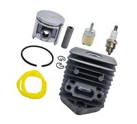 ERIHJOX Kit d'axe de Piston de 33,5 mm Compatible avec Les débroussailleuses S25 25 cm³ et 2500 cm³. Accessoires, Tuyau d'essence, Filtre et Outil Inclus.