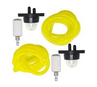 ERIHJOX Kit de 2 tuyaux d'alimentation en Carburant de 60 cm (2 Pieds), Filtre à Carburant et Poire d'amorçage à Clipser, Compatible avec Les pièces de débroussailleuses et tronçonneuses.