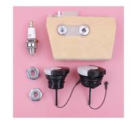 ERIHJOX Kit de Bougie d'allumage, Bouchon d'huile et Filtre à air for tronçonneuse 038 MS380 MS381 MS 380 381