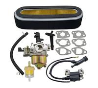 ERIHJOX Kit de Filtre à air for carburateur et Bobine d'allumage, Compatible avec Les Moteurs GXV120, GXV140, GXV160, HR194, HR195, HR214, HR215, HR216, 16100-ZE7-W21