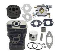 ERIHJOX Kit de Joint de carburateur et de Piston de Cylindre for tronçonneuse 350 351 370 371 420 390 391 5000 41 mm
