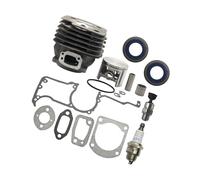 ERIHJOX Kit de Joint de Piston, Segment et Joint d'huile for Cylindre Gros alésage 52 mm, Compatible avec Les tronçonneuses 61, 268, 272, 272K et 272XP (plaqué).