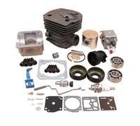 ERIHJOX Kit de Joint d'huile de carburateur, Cylindre de 44 mm, Tige d'accélérateur, Starter, adapté aux Moteurs de tronçonneuse 340 350 345, pièces de Rechange