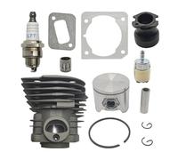 ERIHJOX Kit de Joints de Piston de Cylindre de tronçonneuse plaqué 44 mm, adapté aux roulements à Aiguilles de collecteur 351 353 346XP