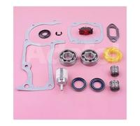 ERIHJOX Kit de Joints et roulements de Vilebrequin for tronçonneuses 362, 365, 371, 372 et 372XP avec Filtre de Lave-Glace, Tuyau et Interrupteur