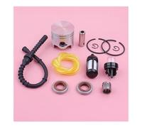 ERIHJOX Kit de piston de 38 mm pour FS200 FS 200 - Tuyau d'amorçage - Joint d'huile - Pièce de rechange