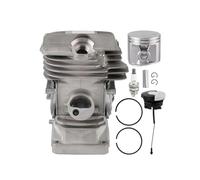 ERIHJOX Kit de Piston de Cylindre 47 mm for MS291, Compatible avec MS291, remplace la référence 1141 020 1206, pièces de tronçonneuse, Anneau de Piston, circlip, Ensemble de cylindres(MS291 Set 3)