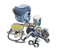 ERIHJOX Kit de Reconstruction TS420 Comprenant Cylindre, Vilebrequin, roulements, Joints et Chalumeau for tronçonneuse TS410 et TS420(Full Set)