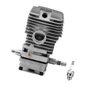 ERIHJOX Kit de réfection Moteur Gros alésage 49 mm for tronçonneuse : Cylindre, Piston, Vilebrequin, Compatible avec Les modèles 029, 031, 039, MS290, MS310 et MS390.(MS290 46mm)