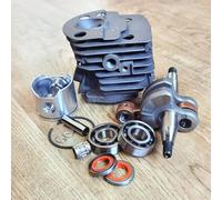 ERIHJOX Kit de Remplacement for Vilebrequin 51 Rebulid, Comprenant des roulements à Huile et des Joints d'huile.(Cylinder Set)