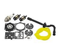 ERIHJOX Kit de réparation de carburateur, Tuyau de Filtre, adapté aux Bougies d'allumage 015, 015AV et 015L, kit de réparation de carburateur, pièce de tronçonneuse
