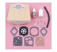 ERIHJOX Kit de réparation et de Reconstruction de carburateur for tronçonneuse, pièce de Rechange for Filtre à air et Bougie d'allumage, Compatible avec Les modèles 61, 66 et 266