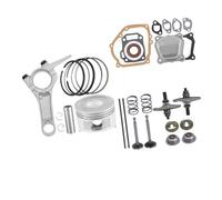 ERIHJOX Kit de réparation for Ensemble Cylindre Moteur de Tondeuse à Gazon Comprenant Piston, bielle, Joint, Ressort, Tige de poussée et culbuteur.(Complete Kit)