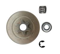 ERIHJOX Kit de rondelles et Clips en E for pignon de Tambour d'embrayage 6 Dents au Pas de 3/8, Compatible avec Les tronçonneuses 017, 018, 021, 023, 025, MS170, MS180, MS210, MS230 et MS250.(1 Set)