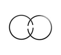 ERIHJOX Kit de Segments de Piston 35 mm x 1,2 mm, 2 pièces, for tronçonneuse et Tondeuse à Essence