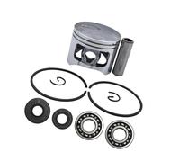 ERIHJOX Kit de Segments de Piston 45 mm avec circlips, Compatible avec Les tronçonneuses 5200 et 52 cm³. Comprend Un Jeu de Joints d'huile for roulements de Vilebrequin et Autres pièces détachées.