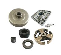 ERIHJOX Kit d'engrenages à vis sans Fin avec pignon et Jante d'huile for Tambour d'embrayage 3/8" for tronçonneuses 61, 66, 266, 268, 272 et 272XP